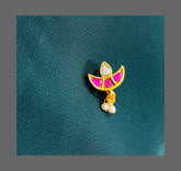 Ruby Chand Nose Ring in Kundan - NR0011